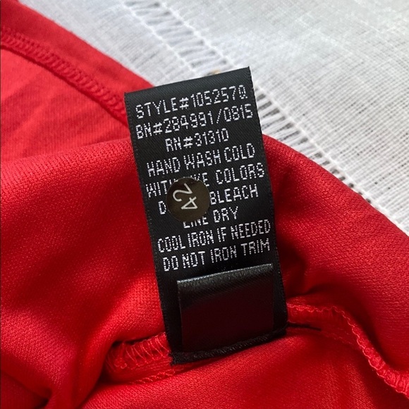 B Wear Y2K “Going Out” Red Ruffle Sleeveless Blouse. - Picture 10 of 13